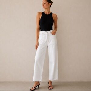 MADEWELL Curvy Pieced Barrel Leg Jeans